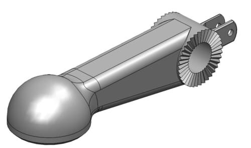 Pièces agricoles - Tracteur pièce adaptable - Boule d'attelage K80®, dentée