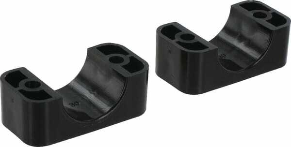 Pièces agricoles - Hydraulique - Demi-coq. noire lisse A4 30mm