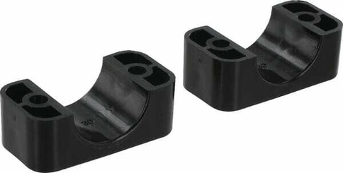 Pièces agricoles - Hydraulique - Demi-coq. noire lisse A4 30mm