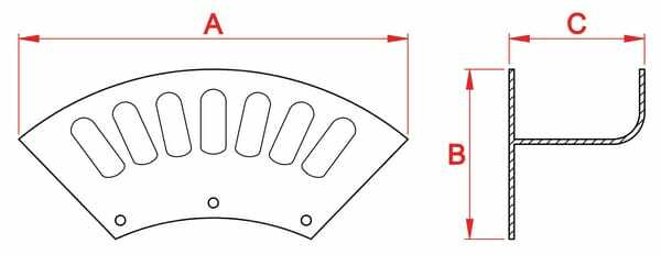 Pièces agricoles - Hydraulique - Support tuyau atelier en métal léger