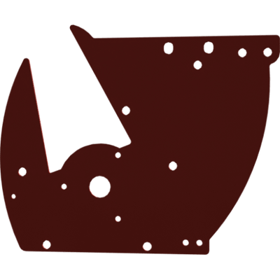 Pièces agricoles - Pièce divers - plaque de bride peinte