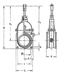 Pièces agricoles - Hydraulique - Vanne 4" + filet