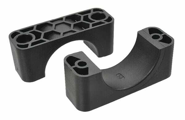 Pièces agricoles - Hydraulique - Demi-coq. noire lisse A6 50mm