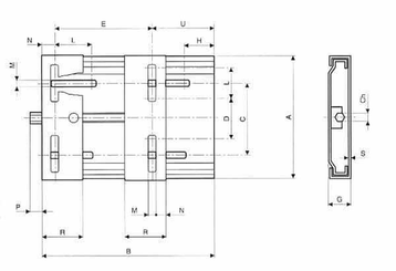 Pièces agricoles - Electricité - Glissière pour moteur