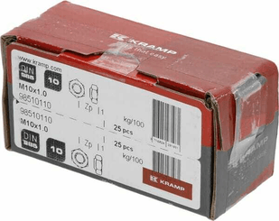 Pièces agricoles - Fasteners - Écrou frein – DIN985 M10x1.00 Classe 10 Kramp