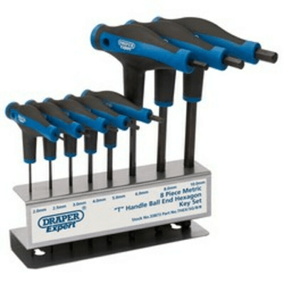 Pièces Quad & Motos - Outillage - Jeu de 8 clés DRAPER mâles 6 pans emmanchées