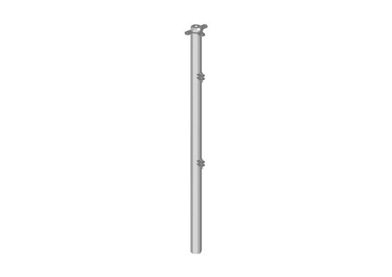 Accessoires et options matériel  - Matériel d'élevage - autre - POTEAU -E- DE CONTENTION TREFLE 1D L.2.43M