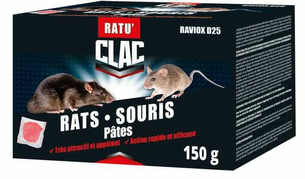 Pièces agricoles - Cloture,Jardin & Sylviculture - Pâte d'appât raticide polyvalente prête à l'emploi 150gr