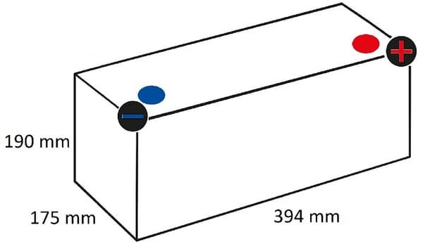 Pièces agricoles - Eclairage - Batterie 12V 105Ah 950A AGM XEV A4 VARTA