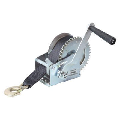 Materiels - Treuil - TREUIL A MANIVELLE 540KGS AVEC SANGLE 50MMX7M