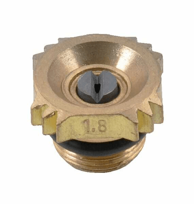 Pièces agricoles - Pièce Pulvérisateur - Buse à jet mirroir 6818 60° 1.8 dorée céramique Braglia