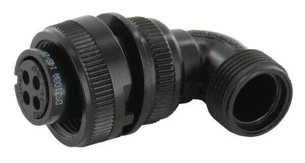 Pièces agricoles - Pièce Pulvérisateur - Fiche 4 broches femelle 90° MIL-C