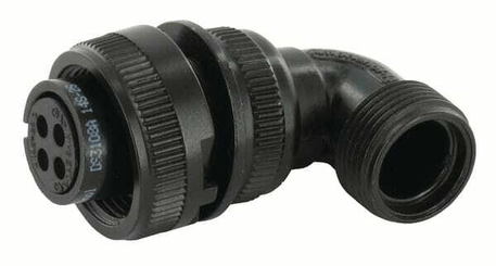 Pièces agricoles - Pièce Pulvérisateur - Fiche 4 broches femelle 90° MIL-C