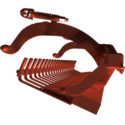 Pièces agricoles - Pièce divers - BARRE DE DECROTTOIR 3.00m complet