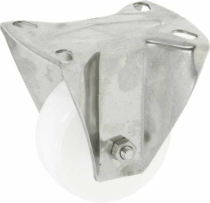 Pièces agricoles - Outils atelier - Roue fixe roulement en polyamide Ø80x30mm, Fixation de plaque: 105x85mm Load: 100kg, Ro-Carr