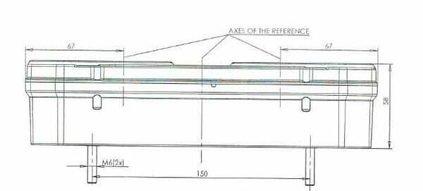 Pièces agricoles - Eclairage - Feu arrière rectangle droit - UK