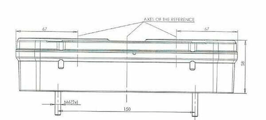 Pièces agricoles - Eclairage - Feu arrière rectangle droit - UK