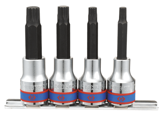 Outils - Outils divers - Jeu de 4 douilles 1/2" Spline M6-M8-M10-M12