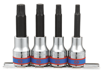 Outils - Outils divers - Jeu de 4 douilles 1/2" Spline M6-M8-M10-M12