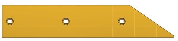 Pièces agricoles - Machines - Versoir 1 point G 675x130