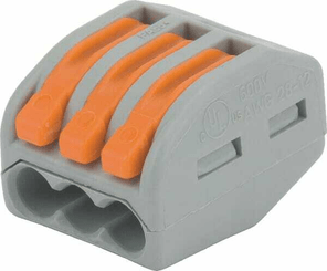 Pièces agricoles - Electricité - Terminal 3 Type de conducteur 222 Wago