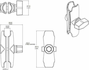 Pièces agricoles - Pièce Pulvérisateur - Pince "B" 95 mm