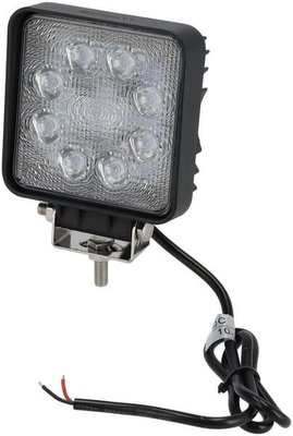 Pièces agricoles - Eclairage - Phare de travail LED, 24W, 2000lm, carrée, blanche, 107x52x136mm, spot, Kramp (boîte de 10 pièces)
