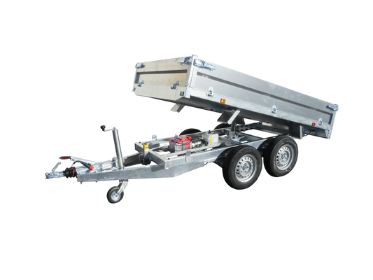 Materiels - Remorque voiture - BENNE 256x148x30 freinée roues dessous PTAC : 2500 kg