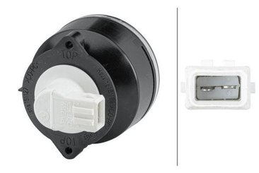 Pièces agricoles - Eclairage - Voyant lumineux 21W, rond, 24V, transparent/orange, à visser, Ø 66mm AMP prise, Hella