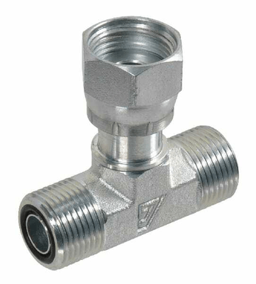 Pièces agricoles - Hydraulique - Raccord T orientable UNF 1 ORFS