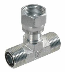 Pièces agricoles - Hydraulique - Raccord T orientable UNF 1 ORFS