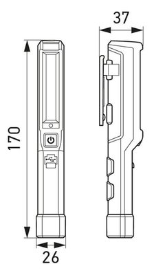 Pièces agricoles - Eclairage - Lampe stylo USB UPL150