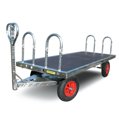 Materiels - Matériel d'élevage - autre - CHARIOT 4 ROUES - L. 275 X l. 98 X H. 125 cm