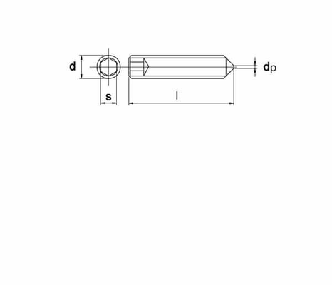 Pièces agricoles - Fasteners - Vis sans tête six pans creux bout pointeau M12x20 noire