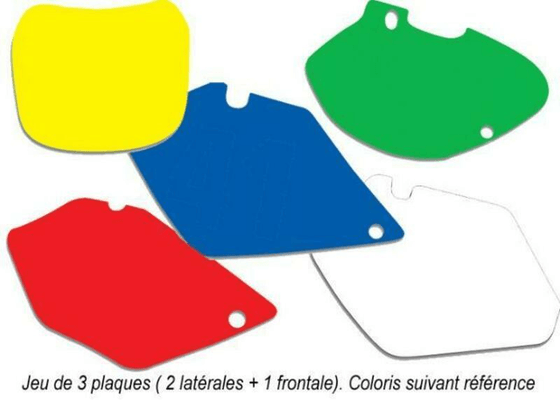 Pièces Quad & Motos - Pièces communes - Fonds de plaque BLACKBIRD jaune TM