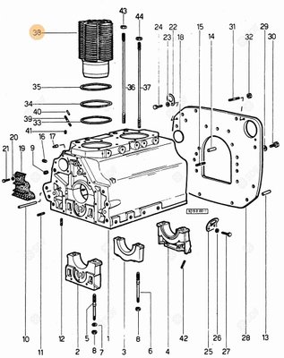 Pièces agricoles - Pieces moteur - CYLINDRE MOTEUR Deutz-Fahr origine
