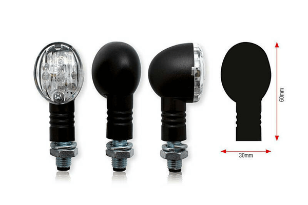 Pièces Quad & Motos - Equipement véhicule - Clignotants BIHR Bullet LED noir universel