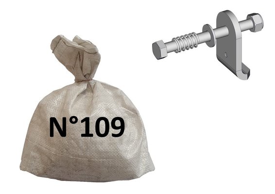 Materiels - Matériel d'élevage - autre - SACHET LANGUETTE ANTI-RETOUR RESSORT AVANT DE PORTE