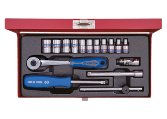 Outils - Outils divers - Coffret 1/4"  16 pièces, cliquet à 72 dents