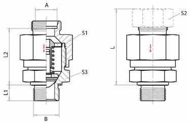 Pièces agricoles - Hydraulique - Clapet anti-ret. 15LR 1/2" 1 b