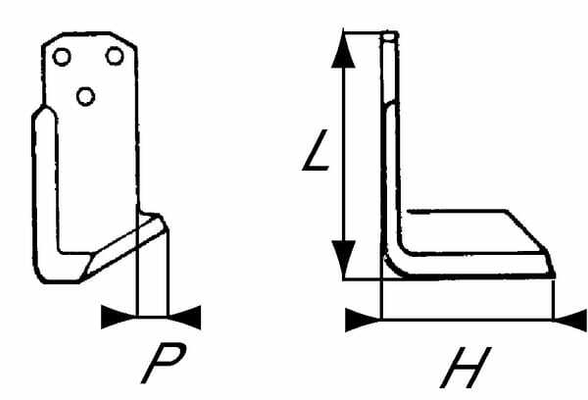 Pièces agricoles - Travail du sol - Lame de fraise g. Maletti-G
