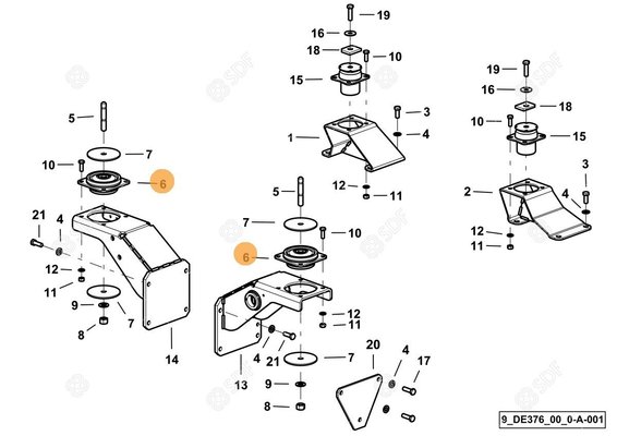 Pièces agricoles - Pièce divers - silentbloc