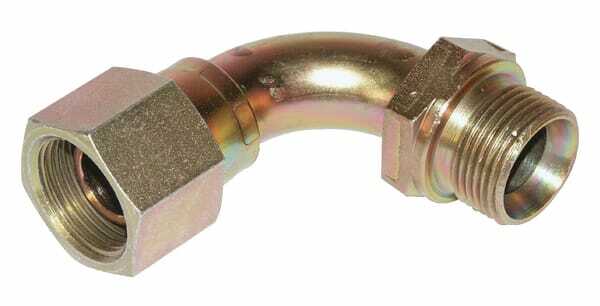 Pièces agricoles - Hydraulique - Adaptateur coude int-ext 5/8" BSP