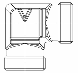 Pièces agricoles - Hydraulique - Coude 12L