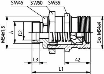 Pièces agricoles - Hydraulique - Manchon accouplement 30S