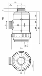 Pièces agricoles - Pièce Pulvérisateur - Filtre d'asp. 3" 400-800 l/min