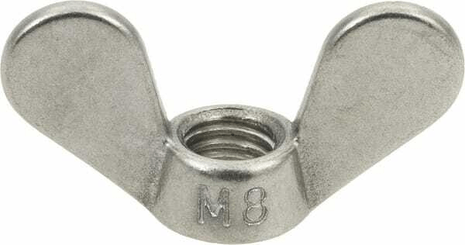 Pièces agricoles - Fasteners - Ecrou papillon M8 inox A2 DIN
