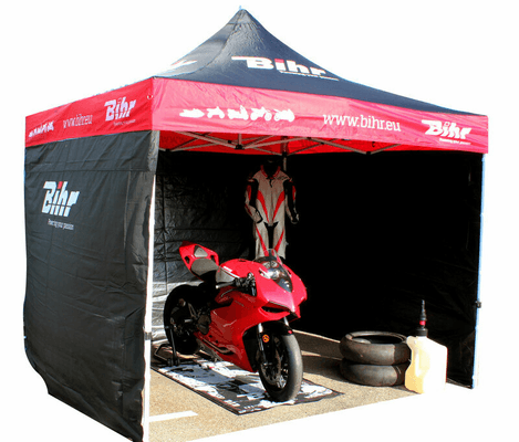 Pièces Quad & Motos - Transport - Garage - Paddock - Tonnelle de paddock BIHR Home Track 3x3m avec 3 cloisons amovibles