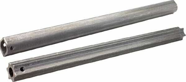 Pièces agricoles - Transmission - Tube profilé étoile S4 Ø ext. : 51x37 mm L : 1,4 m Walterscheid