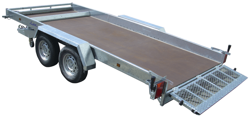 Materiels - Remorque voiture - REMORQUE PLATEAU roues extérieures 450x190x18 freinée PTAC : 3500 kg